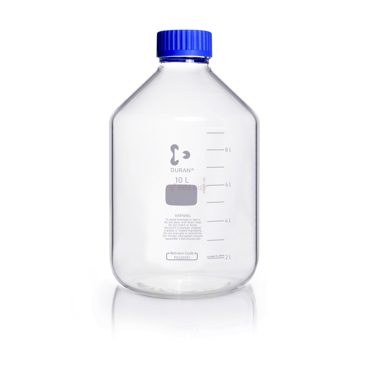 Chai thủy tinh phòng thí nghiệm DURAN® GLS 80 cổ rộng 10000 ml, kèm nắp vặn và vòng rót Chai thủy tinh phòng thí nghiệm DURAN® GLS 80 cổ rộng 10000 ml, kèm nắp vặn và vòng rót