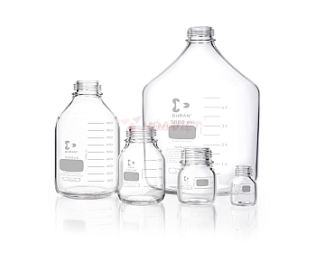 Chai Thủy Tinh DURAN GL45 500ml Trong Suốt Có Vạch Chia – Không Kèm Nắp