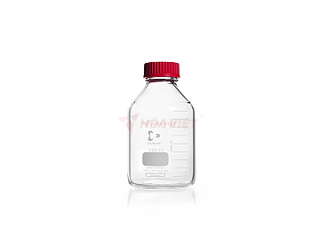 Chai thủy tinh phòng thí nghiệm DURAN GL45 1000ml – Chai thủy tinh có vạch chia kèm nắp PBT chịu nhiệt và vòng rót ETFE