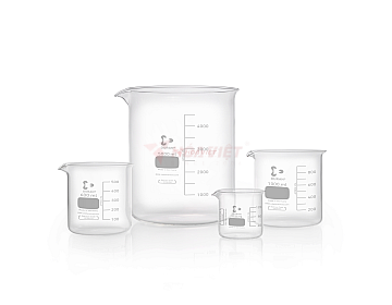 Cốc thủy tinh thí nghiệm DURAN® 50 ml dạng thấp, có vạch chia và mỏ rót