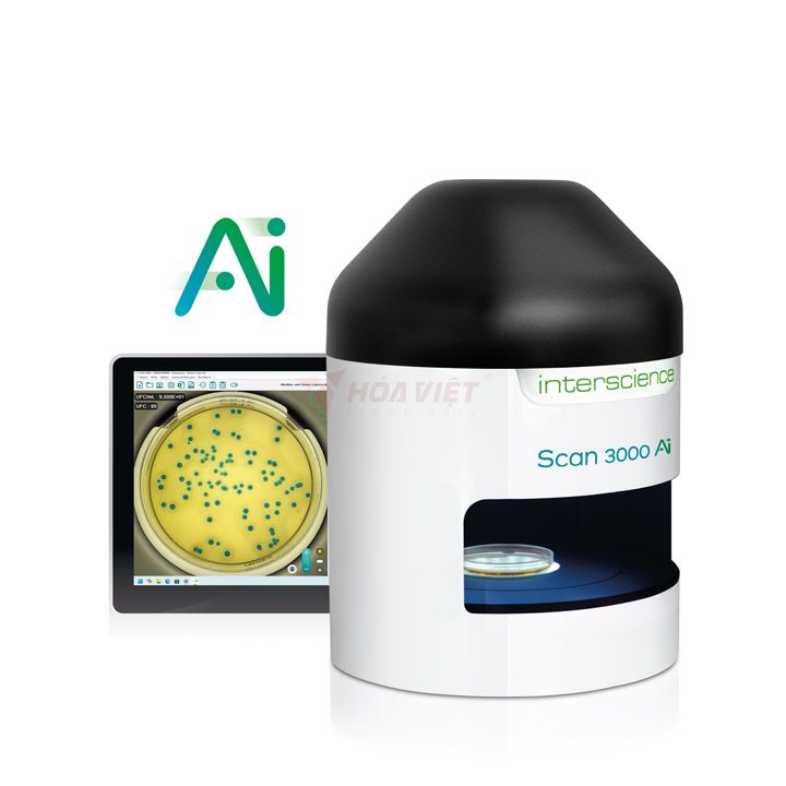 Máy đếm khuẩn lạc tự động tích hợp trí tuệ nhân tạo INTERSCIENCE Scan3000 Ai