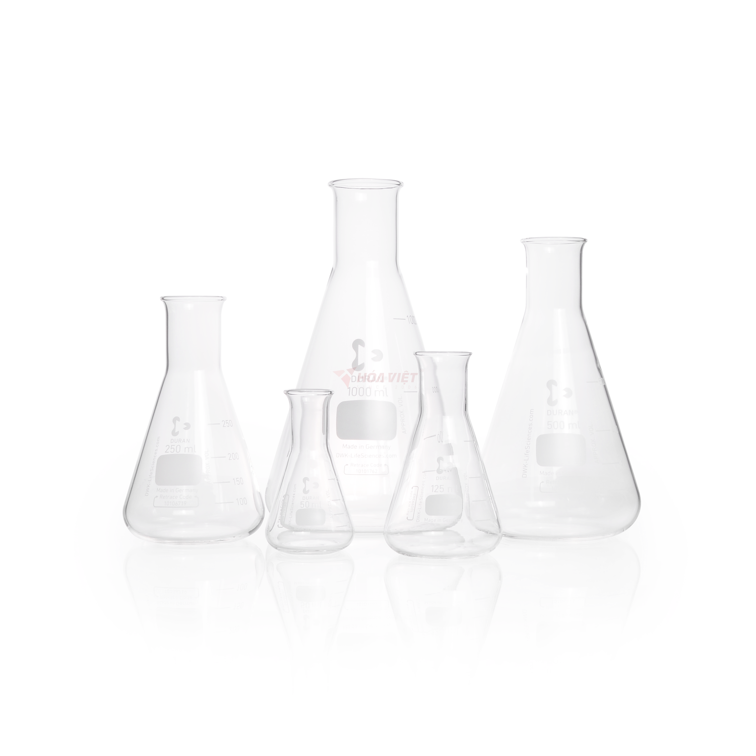 Bình tam giác DURAN® 2000 ml cổ hẹp, có vạch chia – Erlenmeyer Flask Bình tam giác DURAN® 2000 ml cổ hẹp, có vạch chia – Erlenmeyer Flask