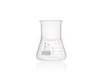 Bình tam giác DURAN® 50 ml cổ rộng, có vạch chia – Erlenmeyer Flask