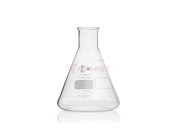 Bình tam giác DURAN® 1000 ml cổ hẹp, có vạch chia – Erlenmeyer Flask