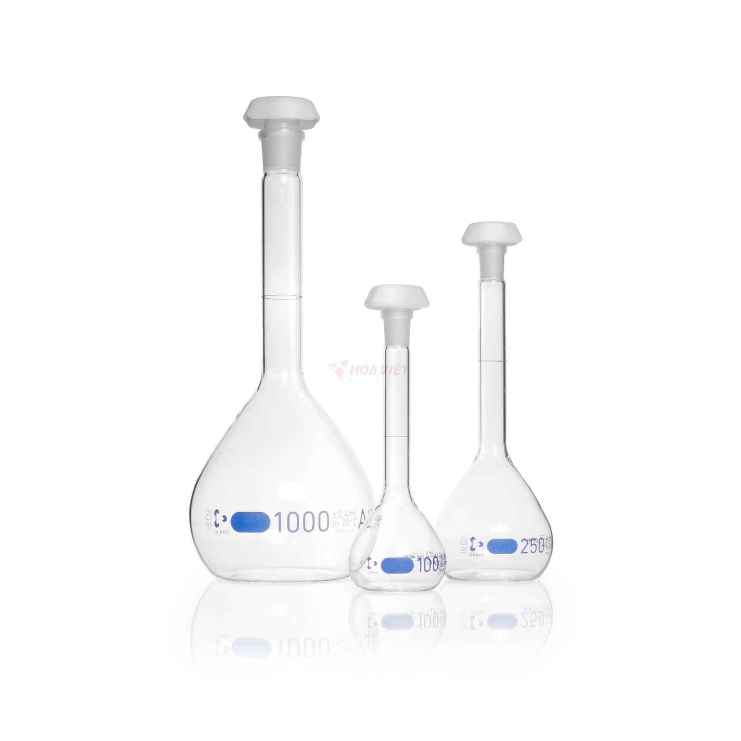 Bình định mức DURAN® 10 ml Class AW, vạch xanh, nút PE – Volumetric Flask NS 10/19 Bình định mức DURAN® 10 ml Class AW, vạch xanh, nút PE – Volumetric Flask NS 10/19