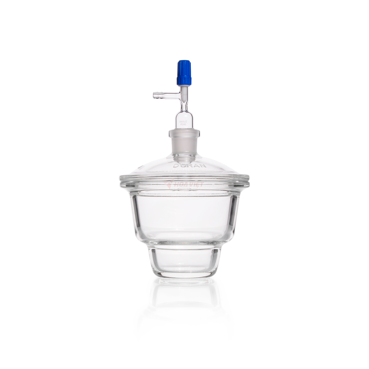Bình hút ẩm thủy tinh DURAN® DN 250, mặt bích phẳng, nắp có cổng nối chân không NS – Desiccator Bình hút ẩm thủy tinh DURAN® DN 250, mặt bích phẳng, nắp có cổng nối chân không NS – Desiccator