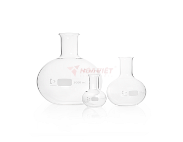 Bình cầu đáy phẳng DURAN® 1000 ml cổ hẹp, có vành – Flat Bottom Flask