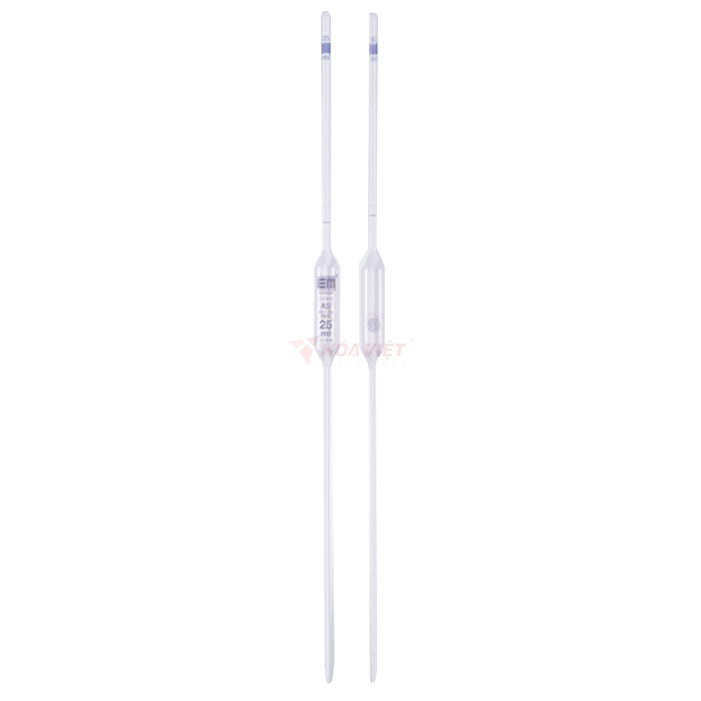 Ống hút bầu thủy tinh Hirschmann 25ml class AS Ống hút bầu thủy tinh Hirschmann 25ml class AS