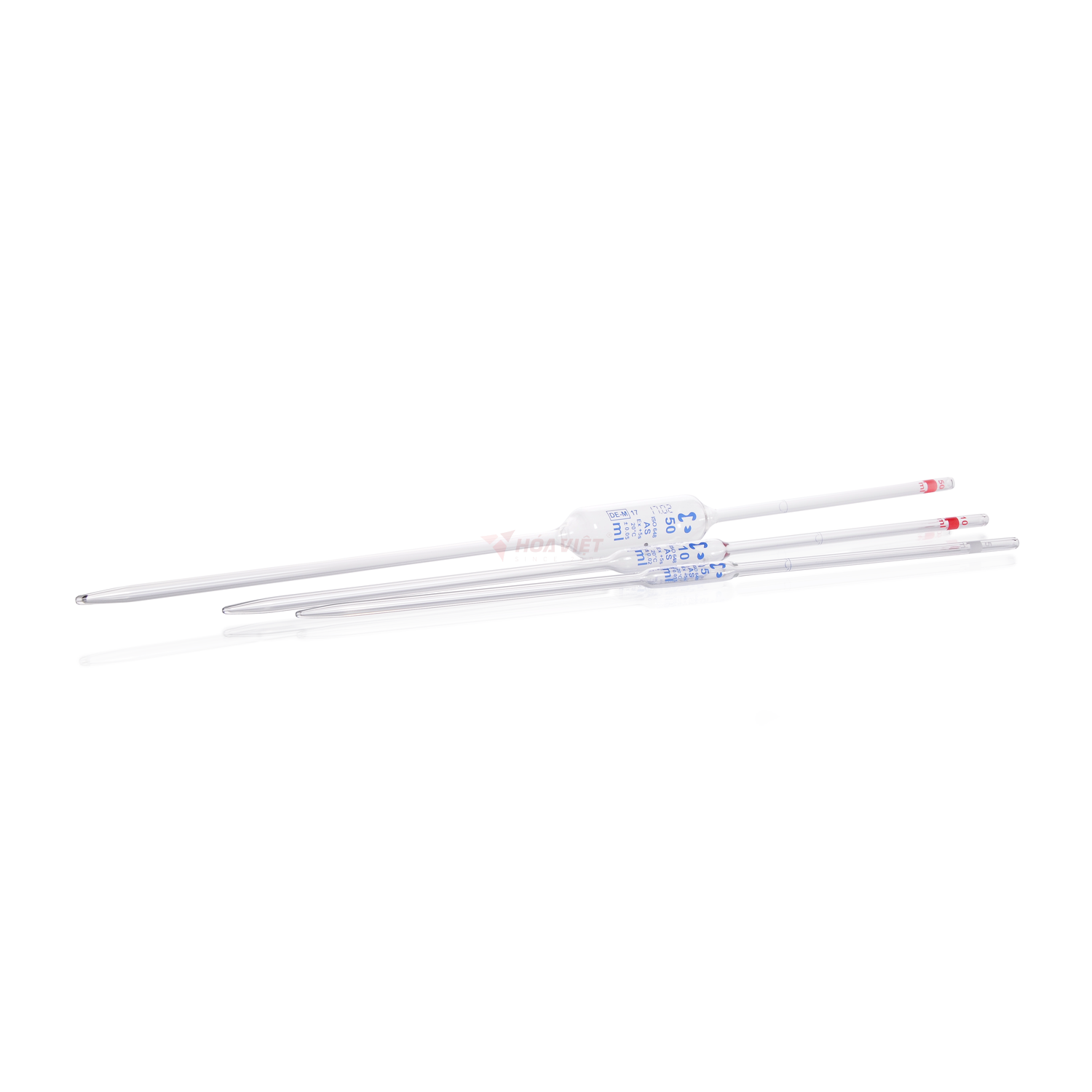 Pipet bầu thủy tinh 50 ml Class AS, vạch xanh, có chứng nhận lô – Volumetric Pipette Pipet bầu thủy tinh 50 ml Class AS, vạch xanh, có chứng nhận lô – Volumetric Pipette