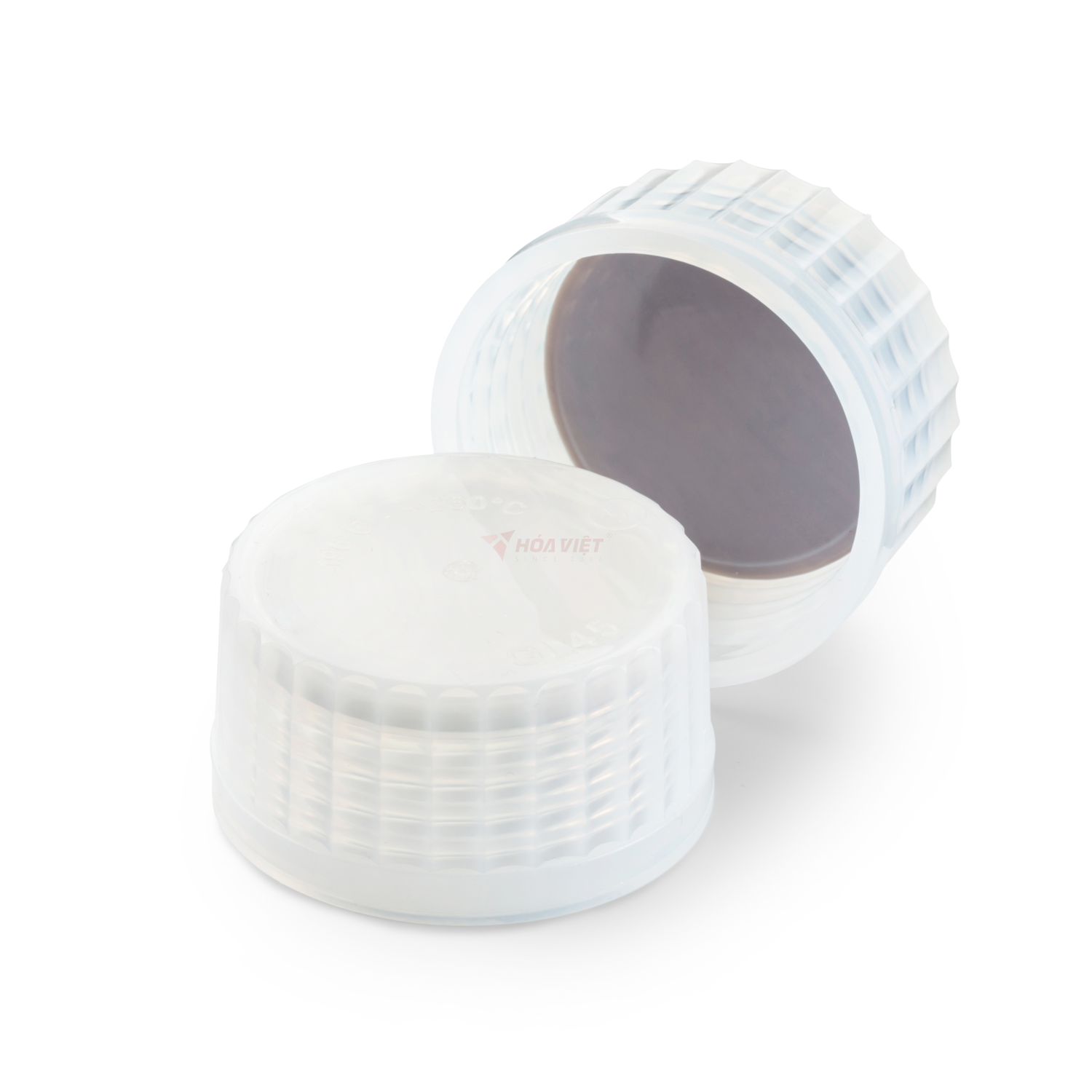 Nắp chai DURAN PURE GL45 Premium – TpCh260 TZ, gioăng silicone phủ PTFE, đạt chuẩn USP/FDA