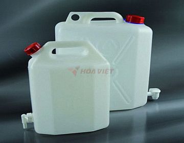 Bình đựng mẫu nhựa HDPE Aptaca có van 20L