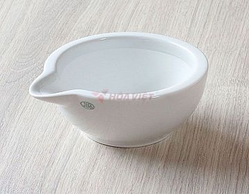 Cối sứ trơn Jipo 300ml không tráng men 829b/2 đk 103x75mm