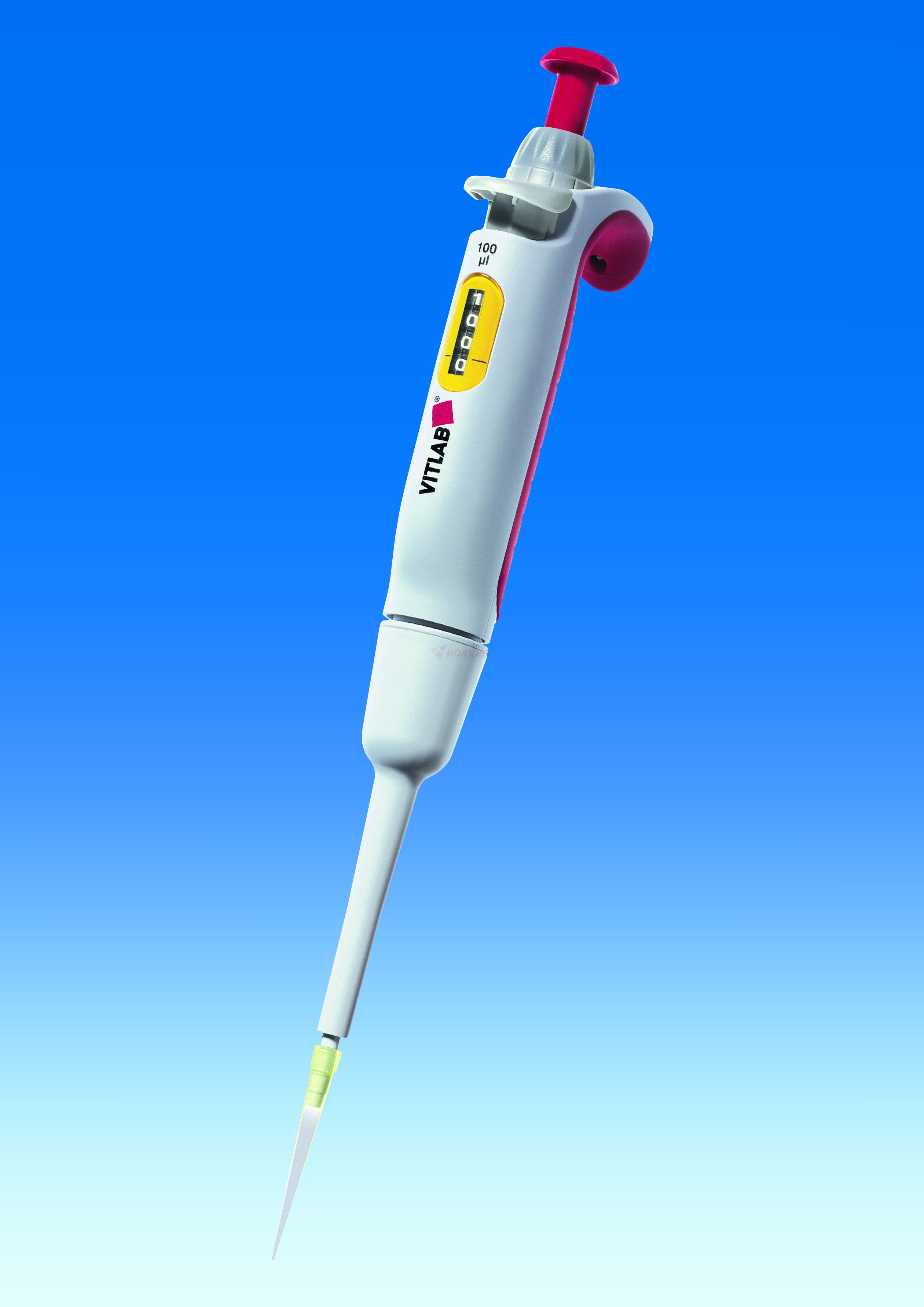 Dụng cụ hút mẫu micropipette Vitlab 2.0-20ul Dụng cụ hút mẫu micropipette Vitlab 2.0-20ul
