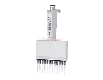 Dụng cụ hút mẫu micropipette Hirschmann 10-100ul 12 kênh