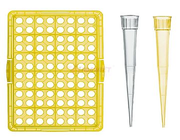 Hộp tip vàng Vitlab 2-200ul 96 cái/hộp