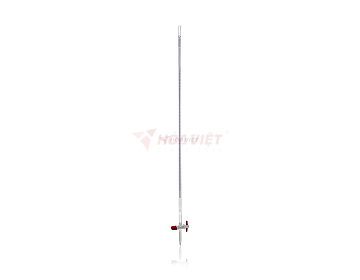 Buret thủy tinh DURAN® 25 ml Class AS, khóa thẳng PTFE – Burette