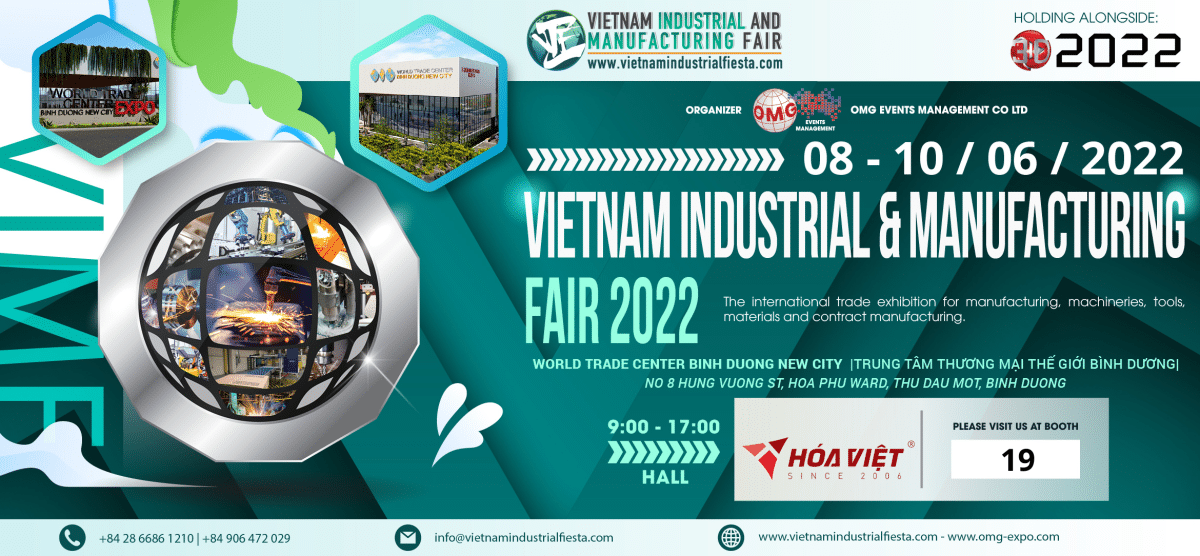 HÓA VIỆT – Triển Lãm Công Nghiệp & Sản Xuất VIMF Bình Dương 2022 HÓA VIỆT – Triển Lãm Công Nghiệp & Sản Xuất VIMF Bình Dương 2022