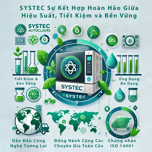 HIỆU QUẢ TỐI ƯU CHO QUY TRÌNH TIỆT TRÙNG CÙNG NỒI HẤP SYSTEC