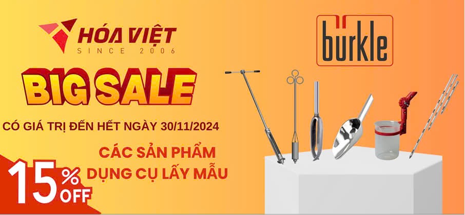 Cơ hội duy nhất - giảm giá 15% cho dụng cụ lấy mẫu Burkle-Đức